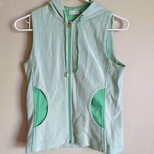 Norsport Sleeveless Zip Hoodie Vest – Mint Green